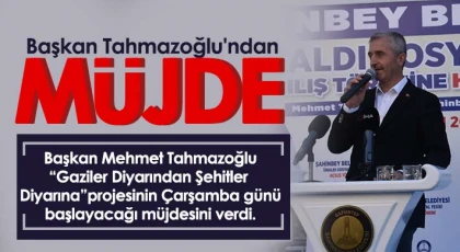 Başkan Mehmet Tahmazoğlu'ndan müjde