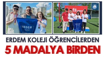 Erdem Koleji Öğrencilerden 5 Madalya Birden