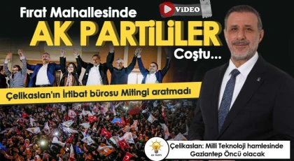 Fırat mahallesinde AK Partililer coştu