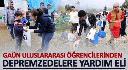 GAÜN Uluslararası Öğrencilerinden Depremzedelere Yardım Eli