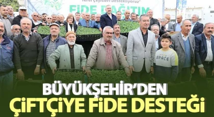 Gaziantep Büyükşehir’in çiftçiye fide desteği sürüyor