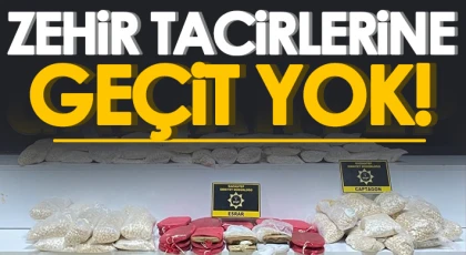 Gaziantep'te 4 kilo esrar ile 201 bin adet uyuşturucu hap ele geçirildi