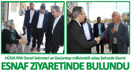 HÜDA PAR Genel Sekreteri Demir esnaf ziyaretinde bulundu