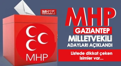 MHP Gaziantep Milletvekili adayları belli oldu
