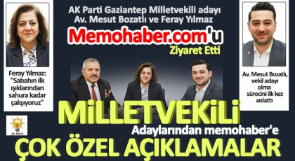 Milletvekili adaylarından memohaber'e çok özel açıklamalar