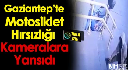 Motosiklet hırsızlığı kameralara yansıdı