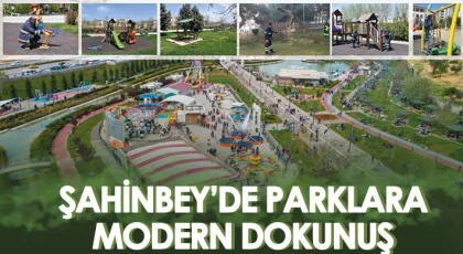 Şahinbey'de parklarda bakım, onarım ve yenileme çalışmaları yapılıyor