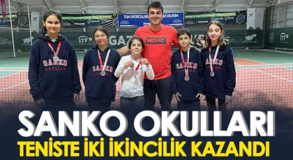 SANKO Okulları Teniste İki İkincilik Kazandı