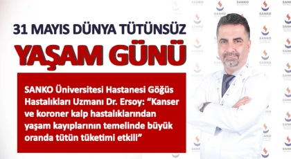 31 Mayıs Dünya Tütünsüz Yaşam Günü