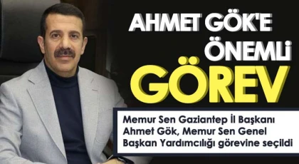 Başarılı çalışmaları ile dikkat çeken Ahmet Gök'e görev terfisi