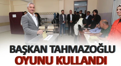 Başkan Tahmazoğlu oyunu kullandı