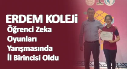 Erdem Koleji Öğrenci Zeka Oyunları Yarışmasında İl Birincisi Oldu