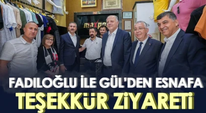 Fadıloğlu: Esnafımıza yürekten teşekkür ediyorum