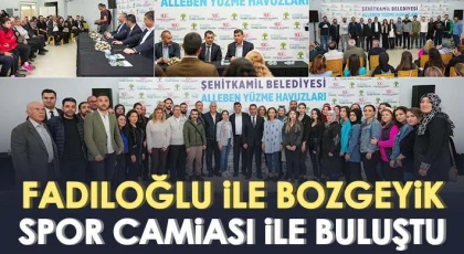 Fadıloğlu ile Bozgeyik; Talep ve önerileri dinlediler, soruları yanıtladılar