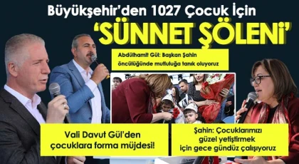Gaziantep’te bin 27 çocuk için sünnet şöleni