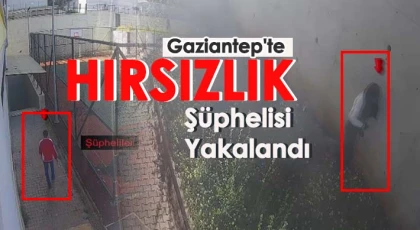Gaziantep'te hırsızlık şüphelisi yakalandı