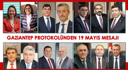 Gaziantep'ten 19 Mayıs mesajları