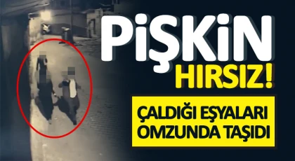 Hırsızın rahat tavırları dikkatten kaçmadı