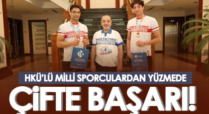 HKÜ’lü Milli Sporculardan Yüzmede Çifte Başarı!
