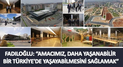 Kirazoğlu, Tanrıöver ile Yılmaz, D.T. Şehitkamil Sahnesi ve Agro Parkı inceledi