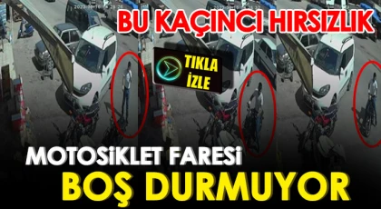 Motosiklet hırsızları durmuyor