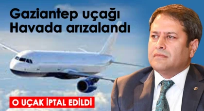 O uçak iptal edildi