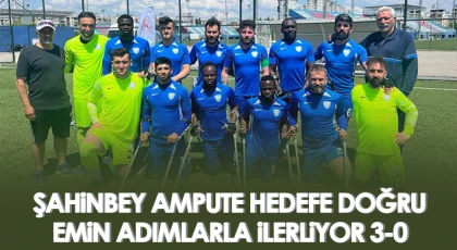 Şahinbey Ampute hedefe doğru emin adımlarla ilerliyor