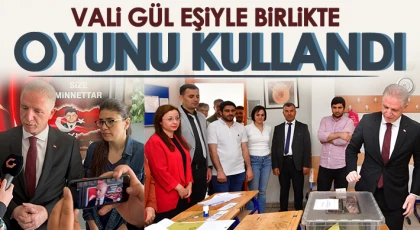 Vali Gül ve eşi de sandığa gitti