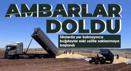 Ambarlar doldu, silolarda yer kalmayınca buğdaylar eski usülle saklanmaya başlandı