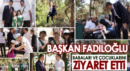 Babalar, çocuklarıyla kamp yaptı