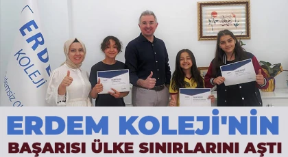 Erdem Koleji öğrencileri 3 madalya birden kazandı