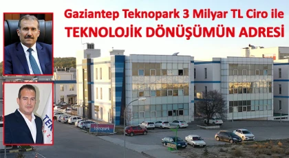 Gaziantep Teknopark 3 Milyar TL Ciro ile Teknolojik Dönüşümün Adresi