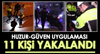 Gaziantep'te 126 personelin katılımıyla huzur-güven uygulaması