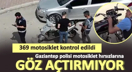 Gaziantep’te asayiş uygulaması, 369 motosiklet kontrol edildi