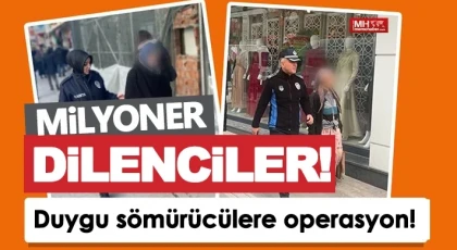 Gaziantep’te dilenci operasyonu: 38 gözaltı