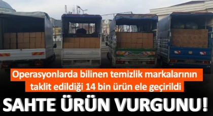 Gaziantep'te taklit ürün baskını