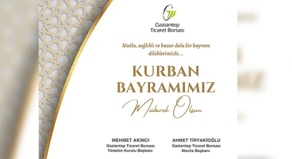 GTB'den Kurban Bayramı mesajı