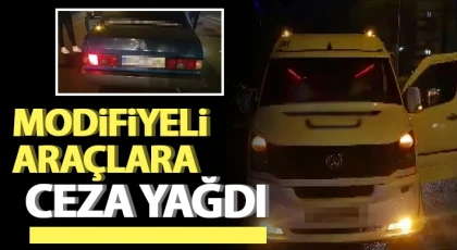 Modifiyeli araçlara ceza yağdı