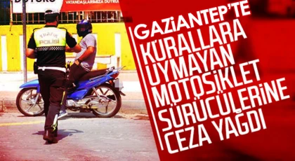 Trafik kurallarını ihlal eden motosiklet sürücülerine ceza yağdı