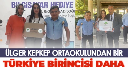 Ülger Kepkep yine Türkiye birincisi ile adından söz ettirdi