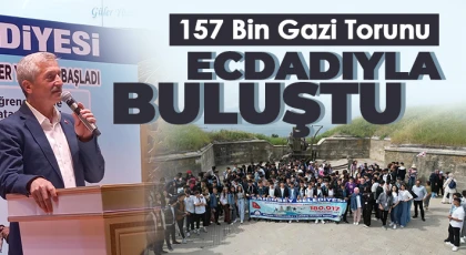 157 bin gazi torunu ecdadıyla buluştu