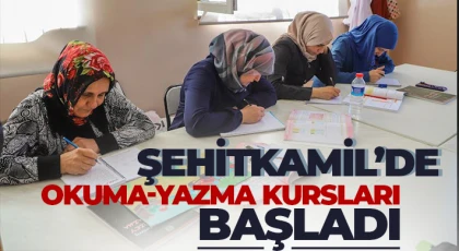 18 aile merkezinde 170 kursiyer, okuma-yazma öğreniyor