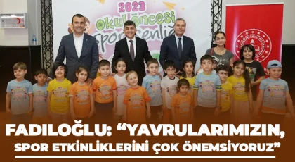 2023 yılı okul öncesi spor şenliği yoğun ilgiyle yapıldı