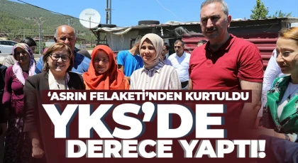 Başkan Şahin afetzede öğrenciye tam altın, bisiklet ve tablet hediye etti!