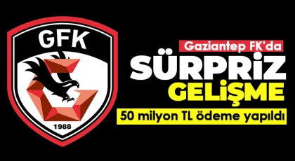 Gaziantep FK'da sürpriz gelişme...