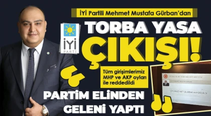 Gürban: Tüm girişimlerimiz MHP ve AKP oyları ile reddedildi