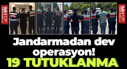 Jandarmanın yakaladığı 19 hırsızlık şüphelisi tutuklandı