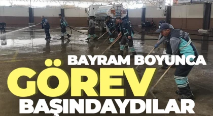 Şahinbey temizlik işleri ekipleri bayram boyunca görev başındaydı