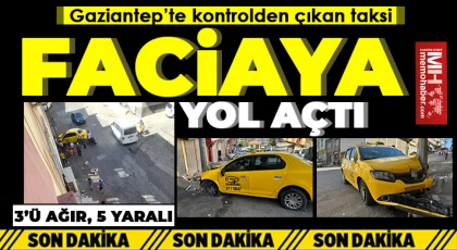 Taksi yayaların arasına daldı: 3’ü ağır, 5 yaralı