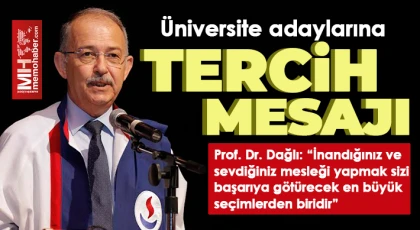 Üniversite adaylarına tercih mesajı